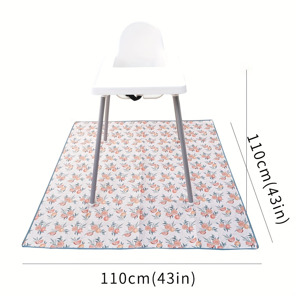 Waterproof Anti-Slip Floor Mat for High Chairs and Baby Play Waterproof and Easy Clean