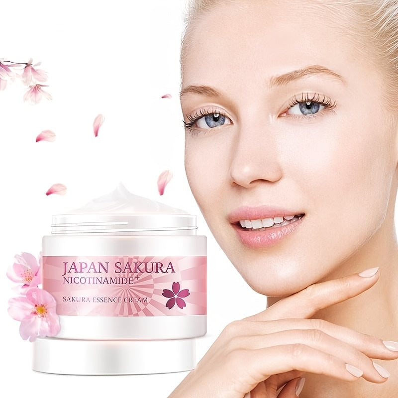 Women Moisturizer With Hyaluronic Acid Aloe Vera Vitamin C Cherry Blossom
