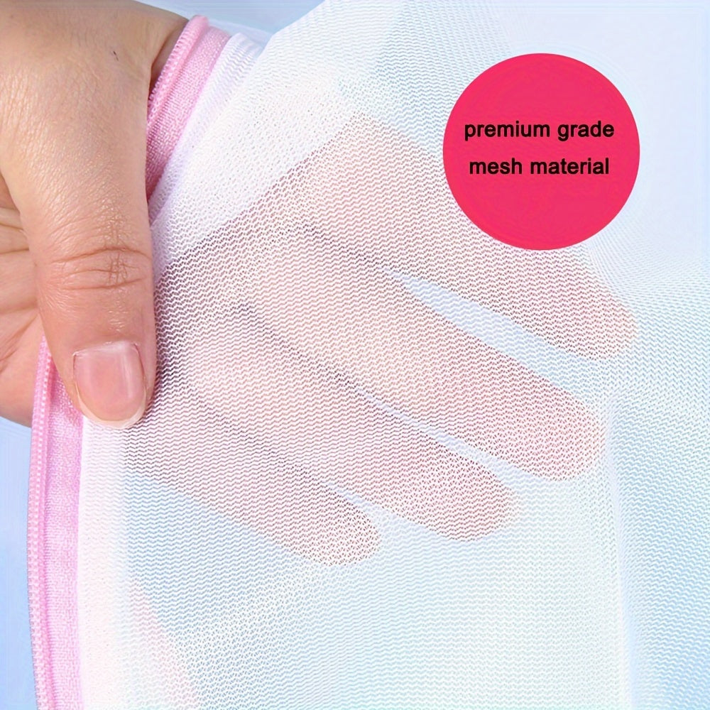 Extra Large Mesh Laundry Bag 60cm x 50cm Zipper for Delicates Bed Sheets
