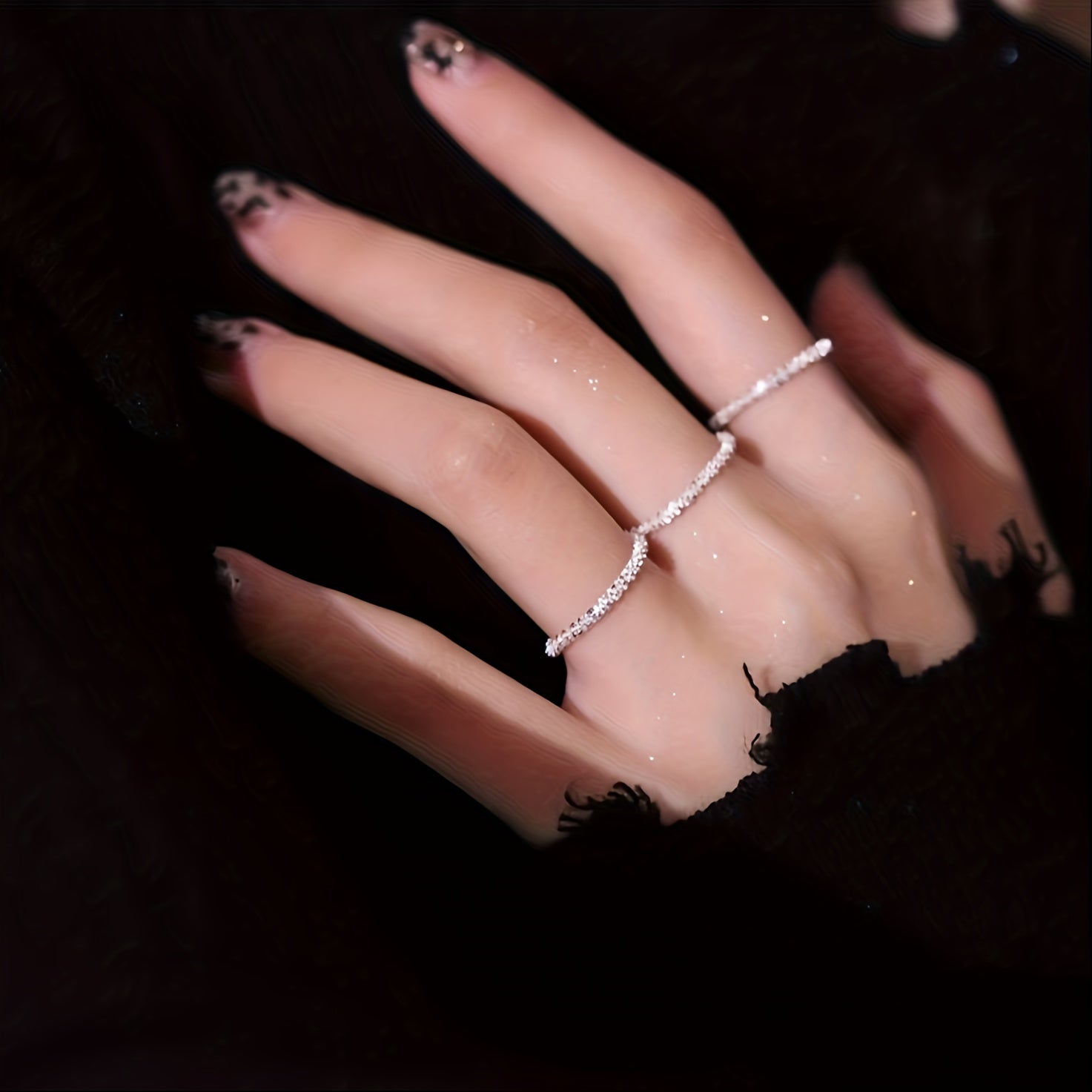 Women's Silver Ring With Sparkling Stone Elegant Jewelry