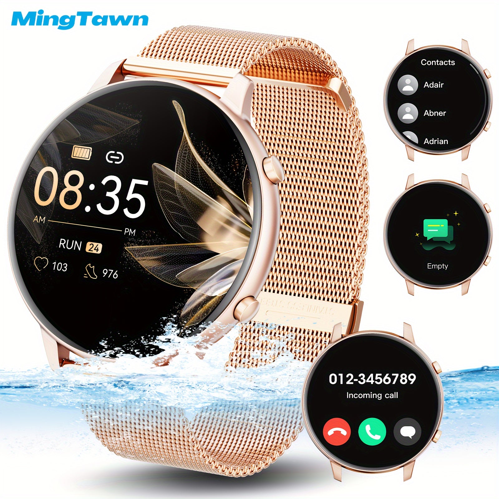 Smartwatch for Women Men 1.39 Inch HD Display 100+ Sports Modes Waterproof IP67