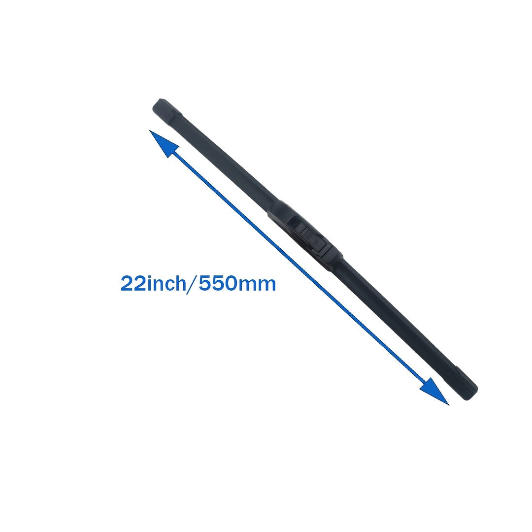 Universal Windshield Wipers with U/J Hooks Durable All-Season Rubber Blades