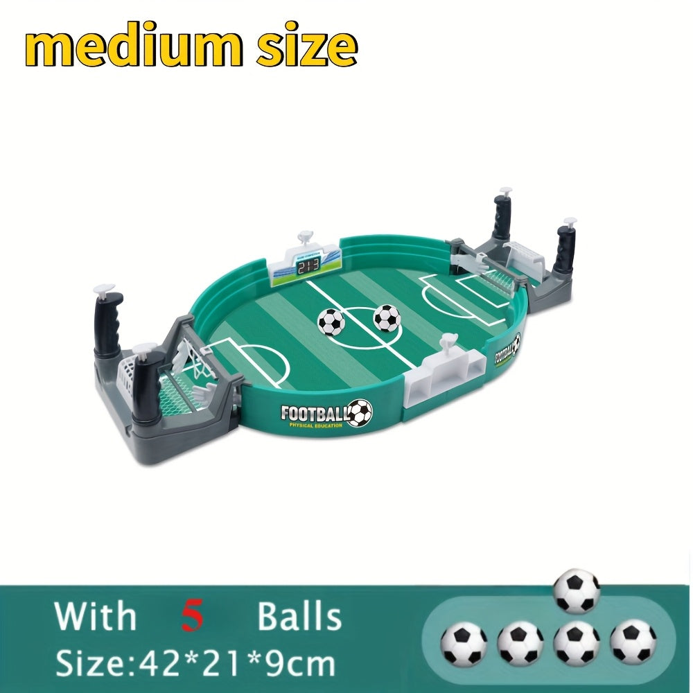 Kids Interactive Tabletop Soccer Game with 5 Balls for Ages 3 and Up