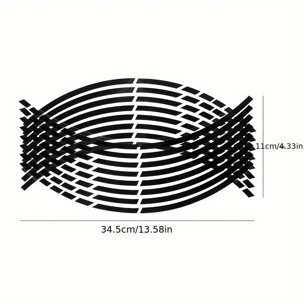 Yorug‘lik qaytaruvchi velosiped g‘ildirak stikerlari, suv o'tkazmaydigan rim lentalari, 17 va 18 dyuymli mototsikllar, avtomobillar uchun