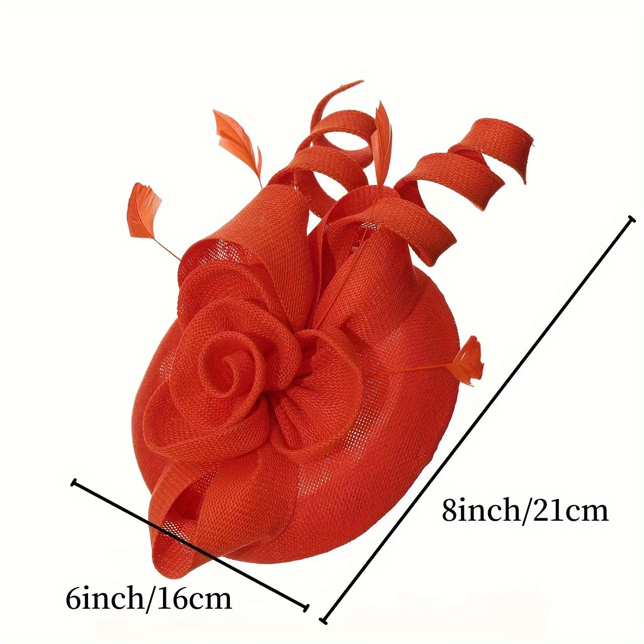 Ayollar uchun vintage linen yuqori qalpoq va sun'iy mo'ynali soch aksessuari