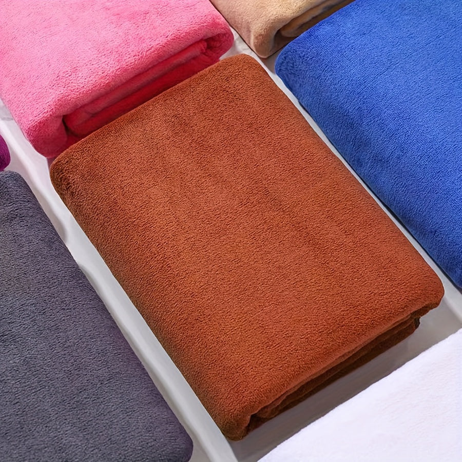 Одно большое, впитывающее микрофибровое банное полотенце (101,6 см X 203,2 см), которое быстро сохнет и подходит для тела, спорта, йоги, спа и фитнеса.