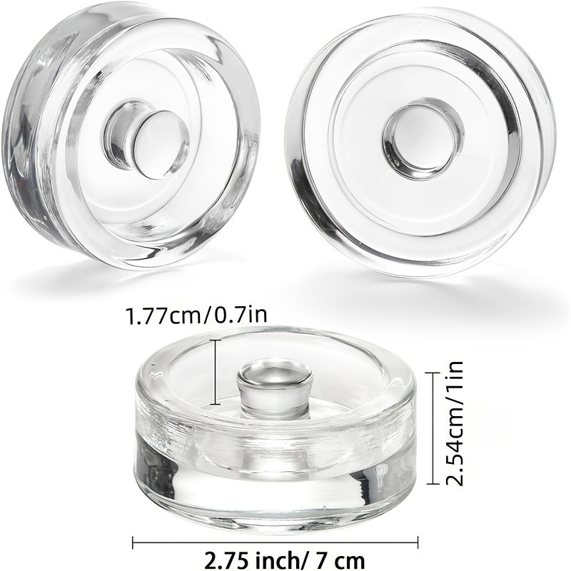 Glass Fermentation Weights with Handle and Wide-Mouth Mason Jar Lid Food-Grade Material