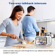 Indoor Security Camera 720P HD Night Vision Two-Way Audio Temperature Detection Smartphone Compatible