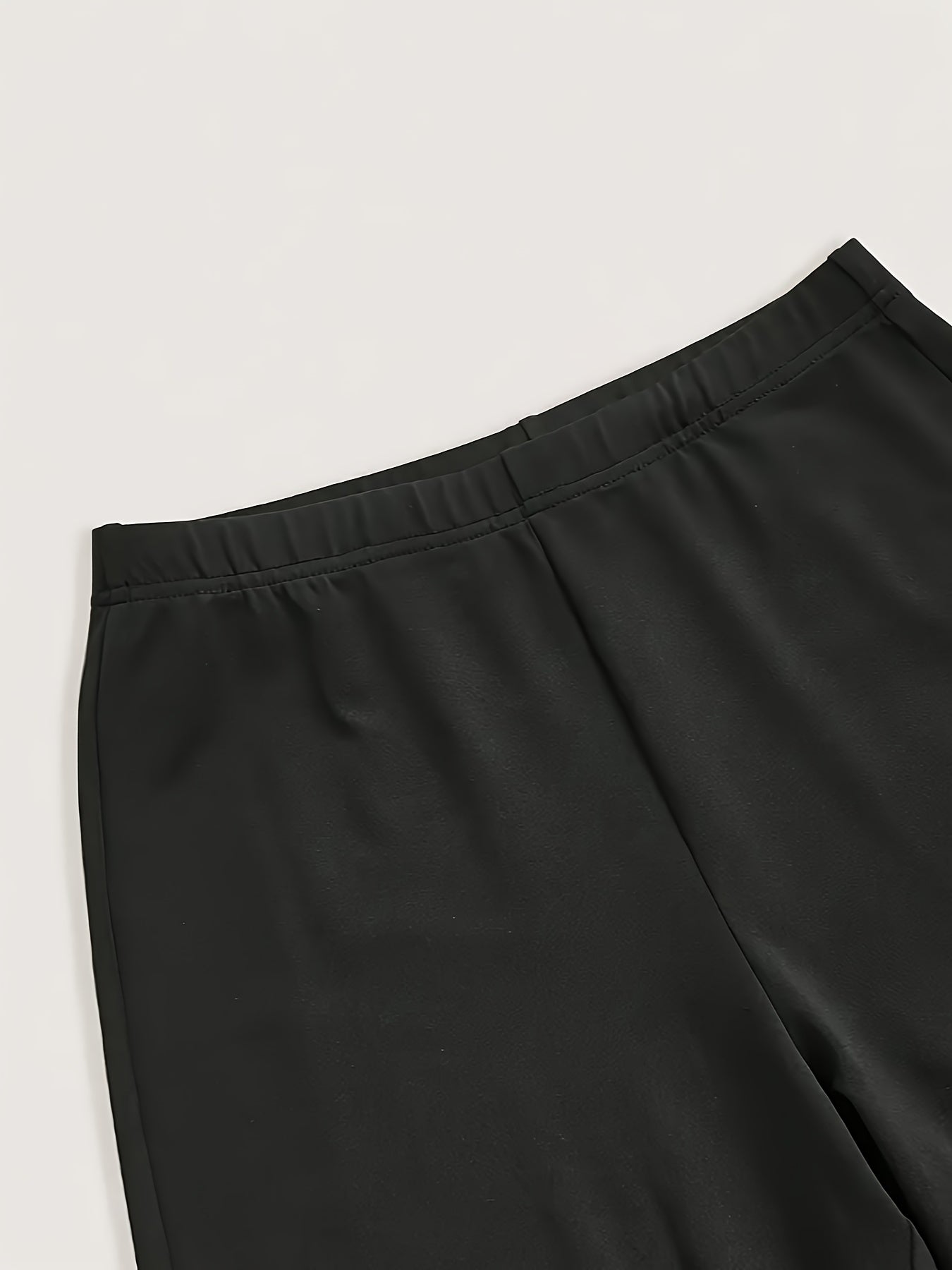 Women's Black Flare Leg Pants Slim Fit Comfortable Stylish Casual