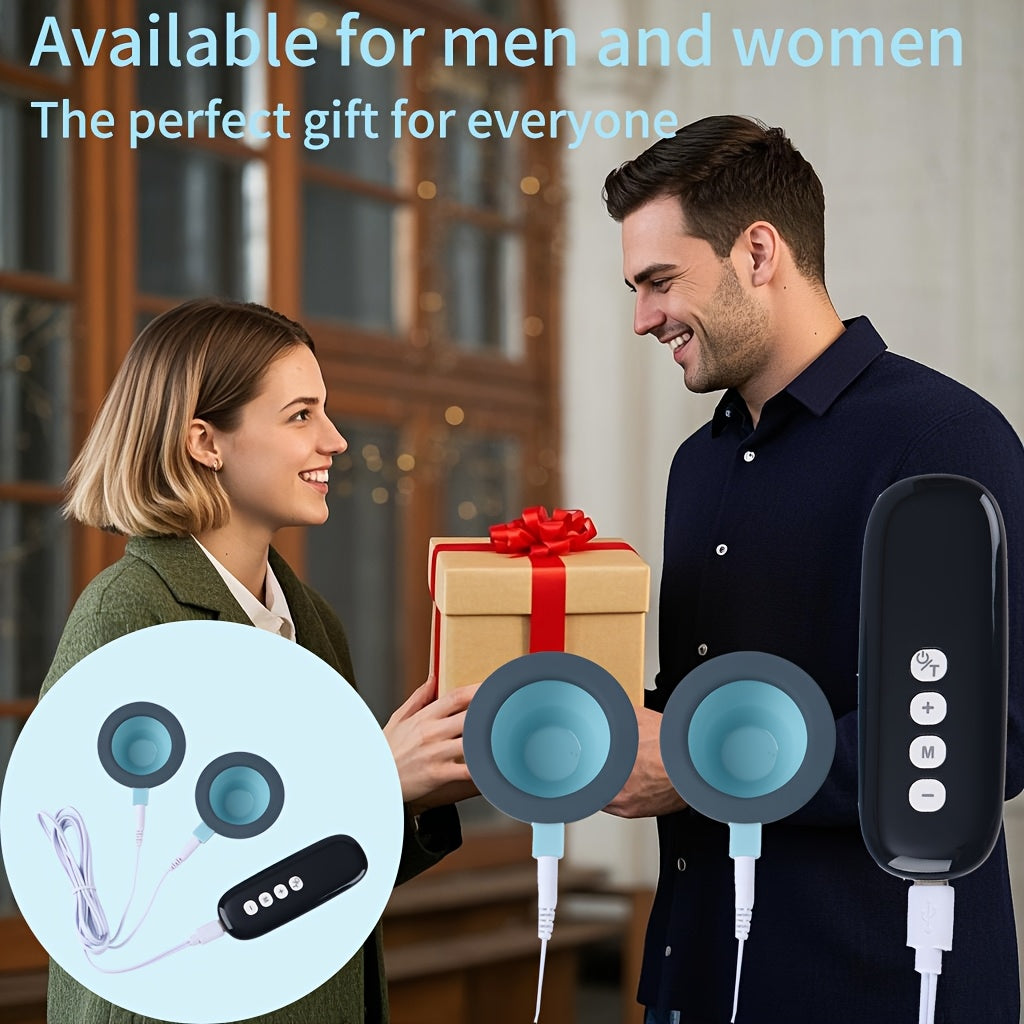 10-rejim, 39-intensivlikka ega ikki stakanli so'rish kubogi massajeri orqa, qo'l, oyoqlar uchun. Qayta zaryadlanadigan batareya va USB zaryadlash imkoniyatiga ega. Moslashuvchan intensivlikka ega ergonomik dizayn.