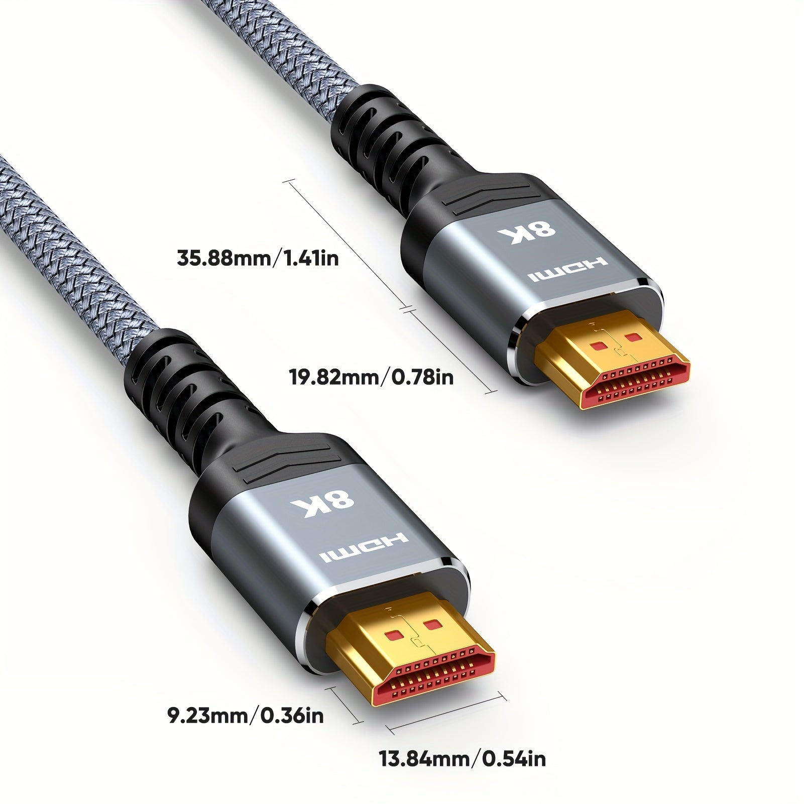 8K HDMI Cable 2.1 48Gbps HDR10 eARC 8K@60Hz 3D Dynamic HDR for TV PS5 Blu-ray