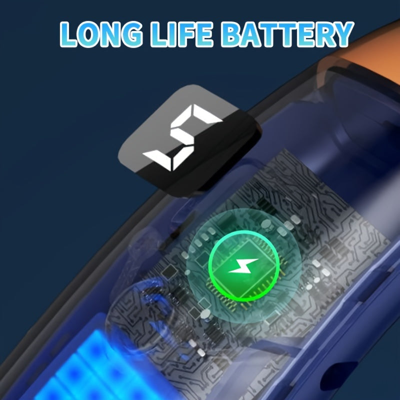 Portable Bladeless Neck Fan Rechargeable USB LED Display for Outdoor Travel Camping