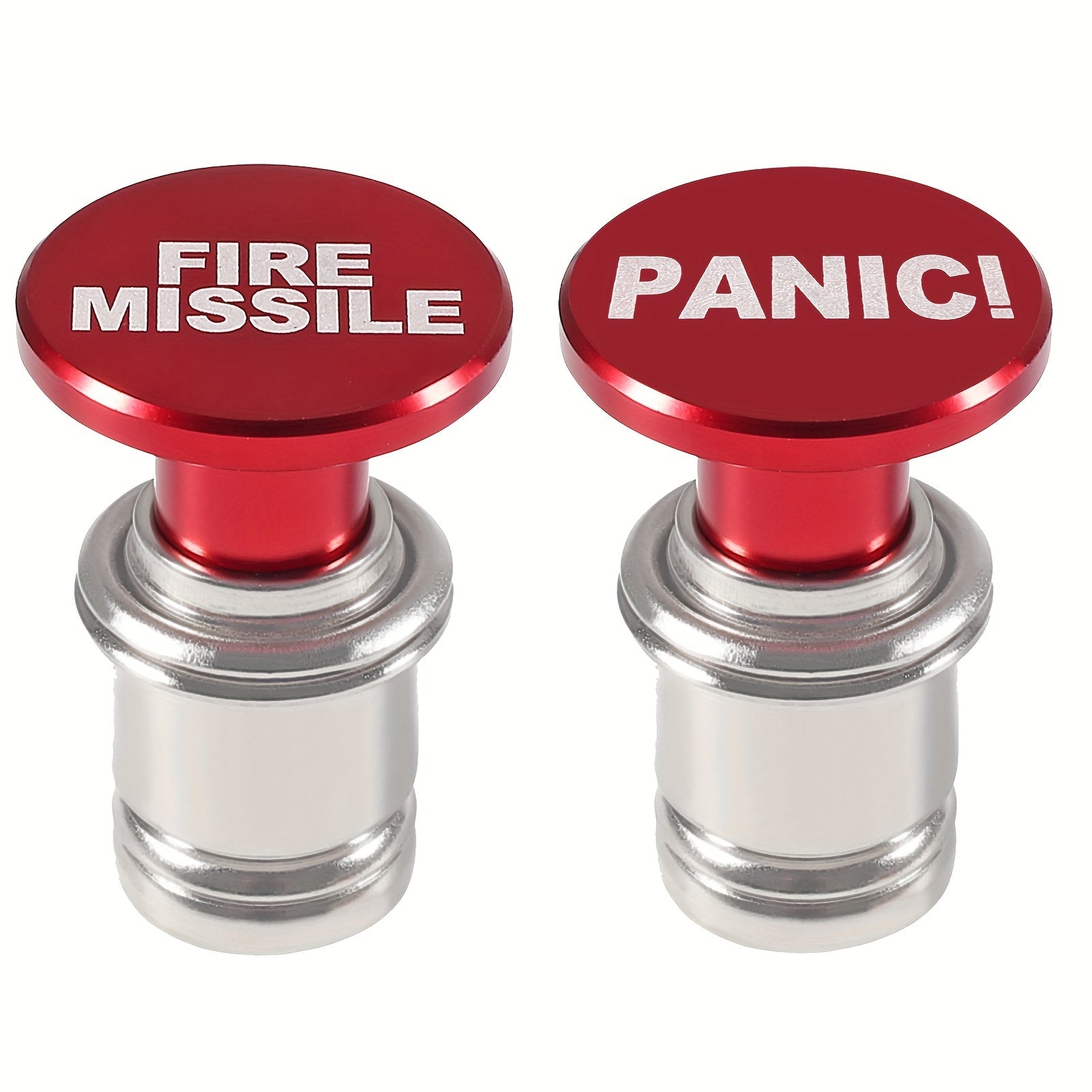 2 Pieces Car Fire Missile Eject Panic Button 12V Lighter Plug Auto Accessories