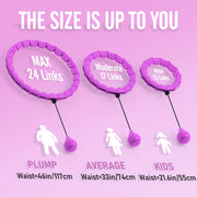 24-bo‘lim ajraladigan fitnes halqasi 47In/120cm Pilates mashq halqasi vazn yo‘qotish va yupqa bel uchun