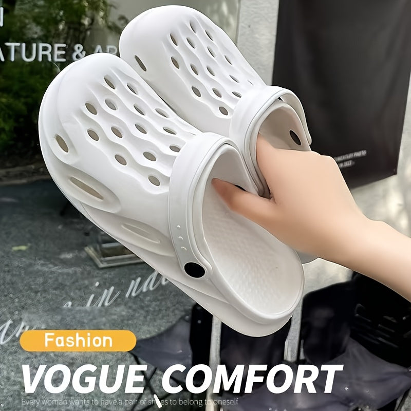 Women's Lightweight Slip-On Sandals, Indoor Outdoor Beach Shoes