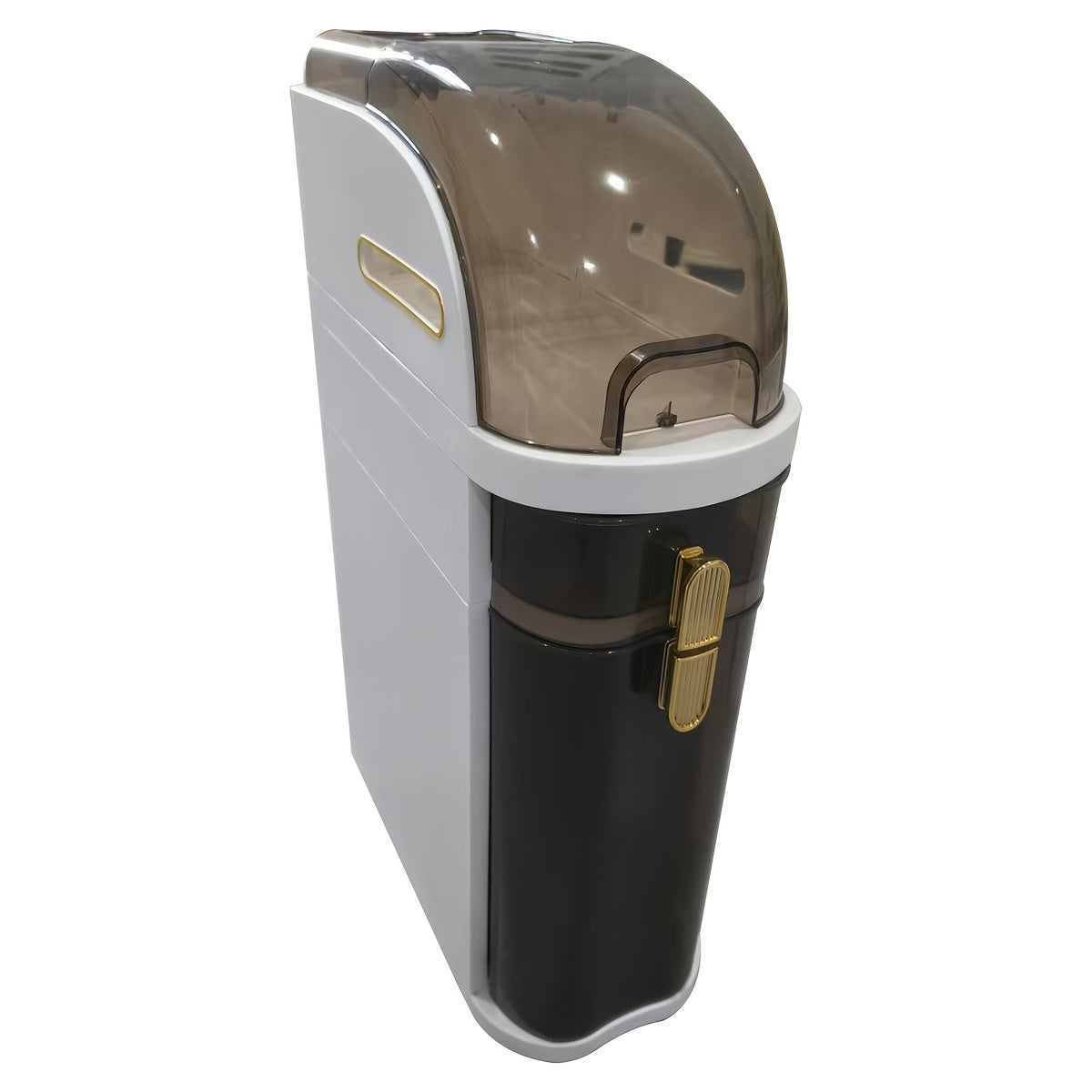 Plastic Storage Cabinet with Window Waterproof Flip Top for Bathroom Kitchen Living Room Office