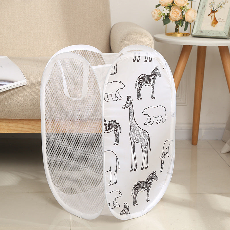 Cartoon Collapsible Laundry Hamper with Spacious Design for Gift Giving