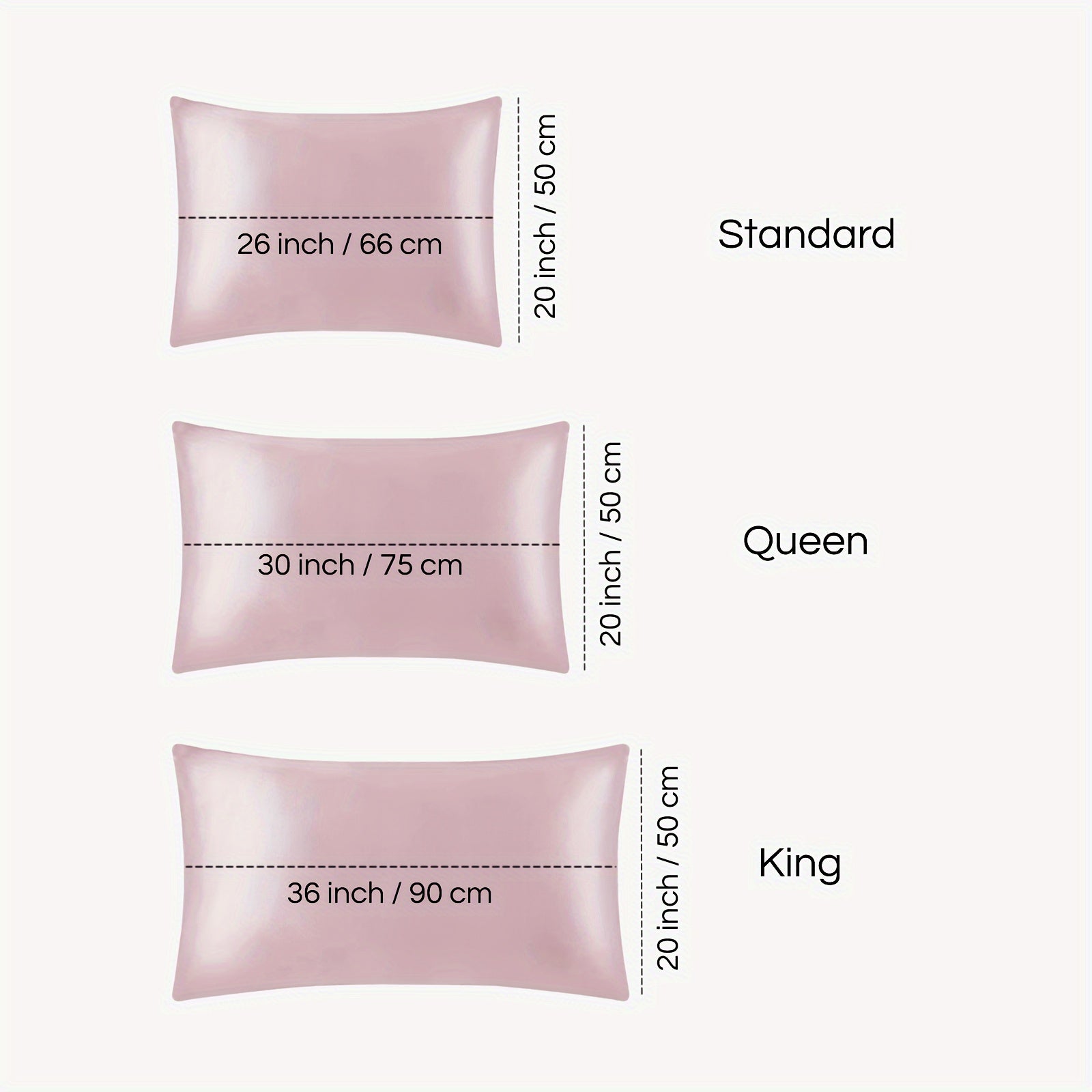 Set of 2 Mulberry Silk Pillowcases Hypoallergenic Satin Weave Solid Color Invisible Zipper Machine Washable Skin Hair Care