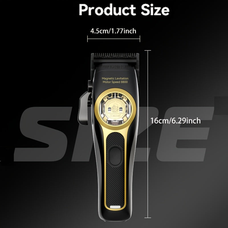 Профессиональный машинка для стрижки Kemei KM-2373 с USB-зарядкой и литиевым аккумулятором, идеально подходит для салонов и парикмахеров.