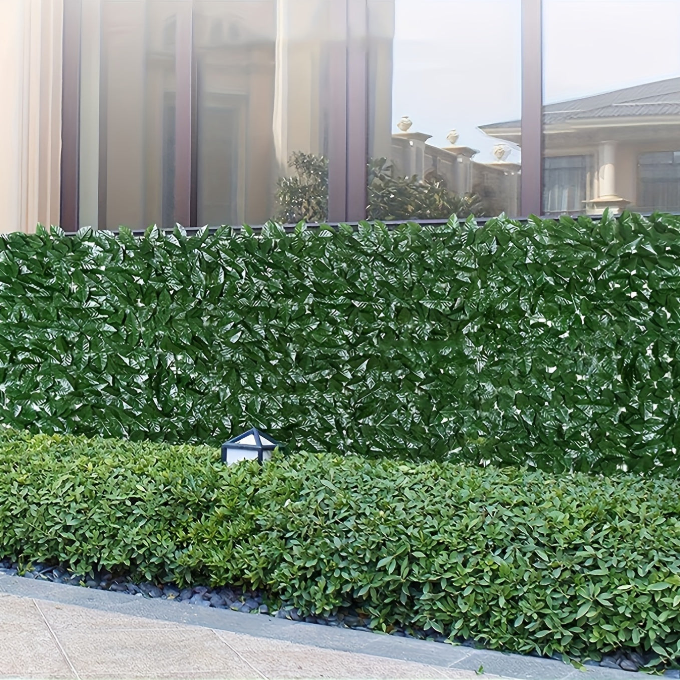 Artificial Ivy Privacy Fence Screen UV Protected Faux Hedge Wall for Outdoor Garden