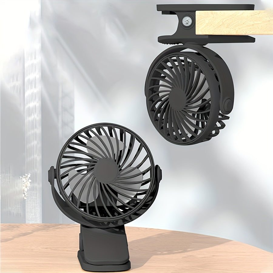 USB Desktop Fan Silent Powerful Airflow Stylish Design for Bedroom Office