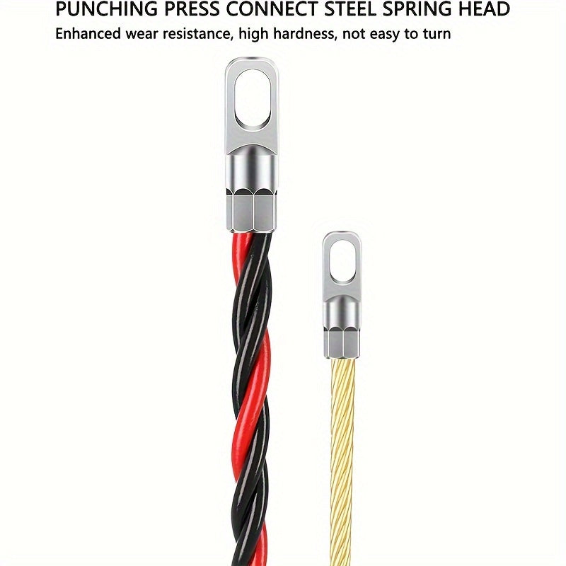 Электрик Инструмент для вытягивания проводов из стали, без плетения, прочный металлический вставитель кабеля