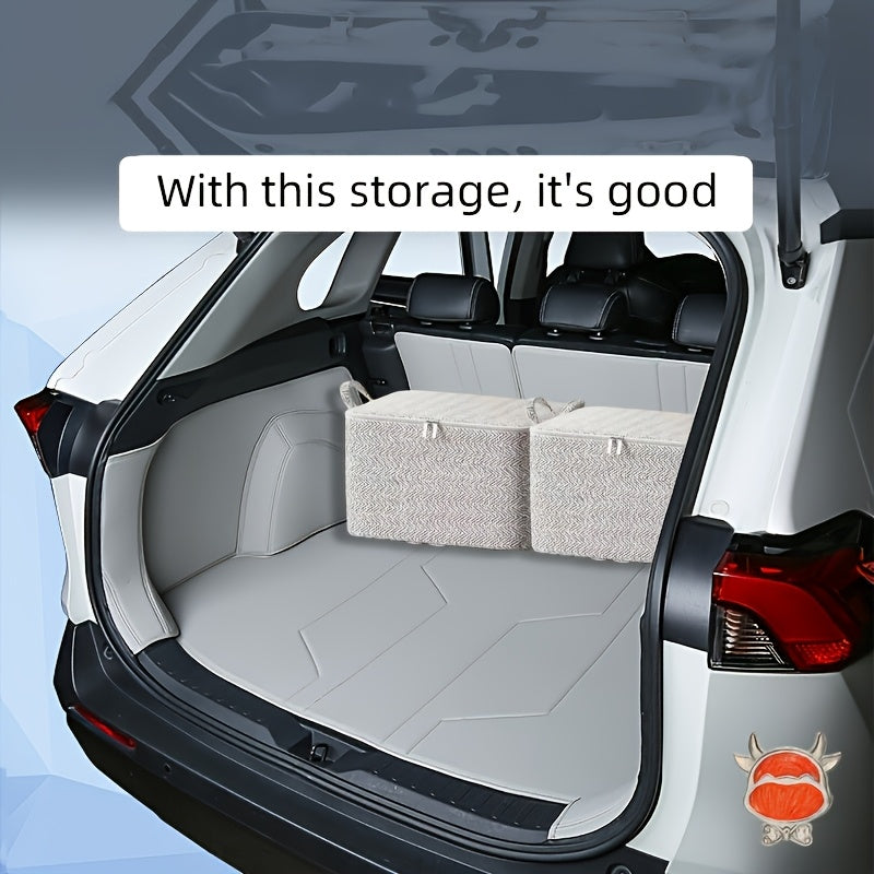 Qiyshiq naqshli, egri tutqichli, buklangan kiyimlar va ko'rpa-to'shaklar uchun mo'ljallangan zamonaviy kulrang tashkilotchisi, avtomobil ichki tashkiloti uchun mukammal.