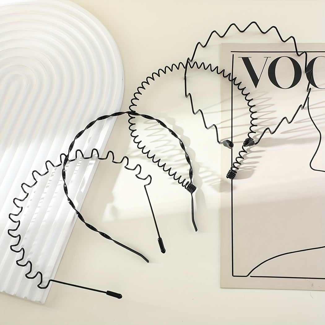 Men's Sports Headbands Set of 8 Breathable Moisture-Wicking Athletic Headbands