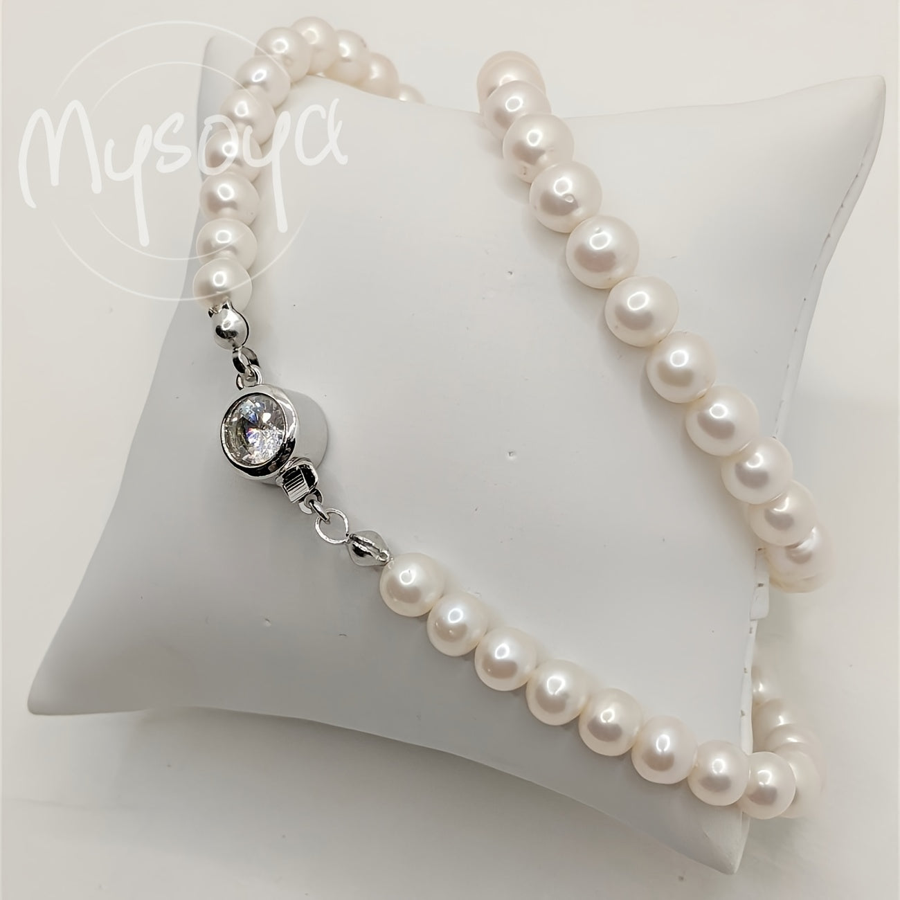 Freshwater Pearl Necklace for Women 6-7mm Round Gemstone Bridal Jewelry Wedding Gift