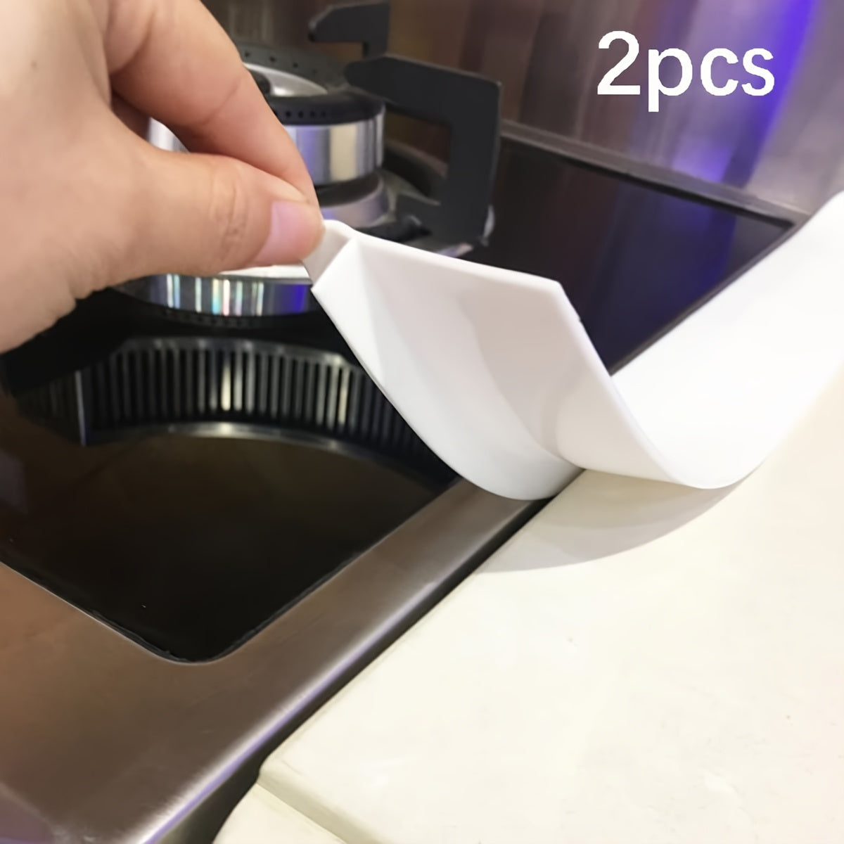 Silicone Stove Gap Cover Set for Kitchen Countertop Protection