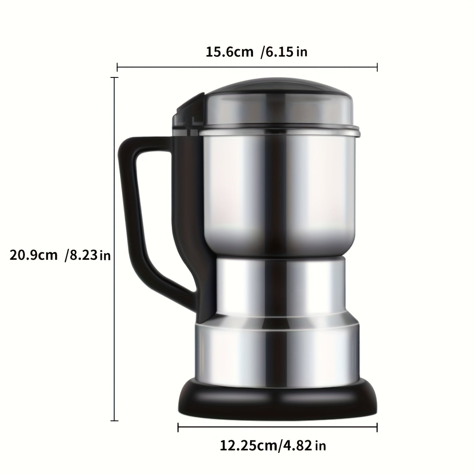 Electric Grain and Nut Grinder 300W Stainless Steel 400G Capacity