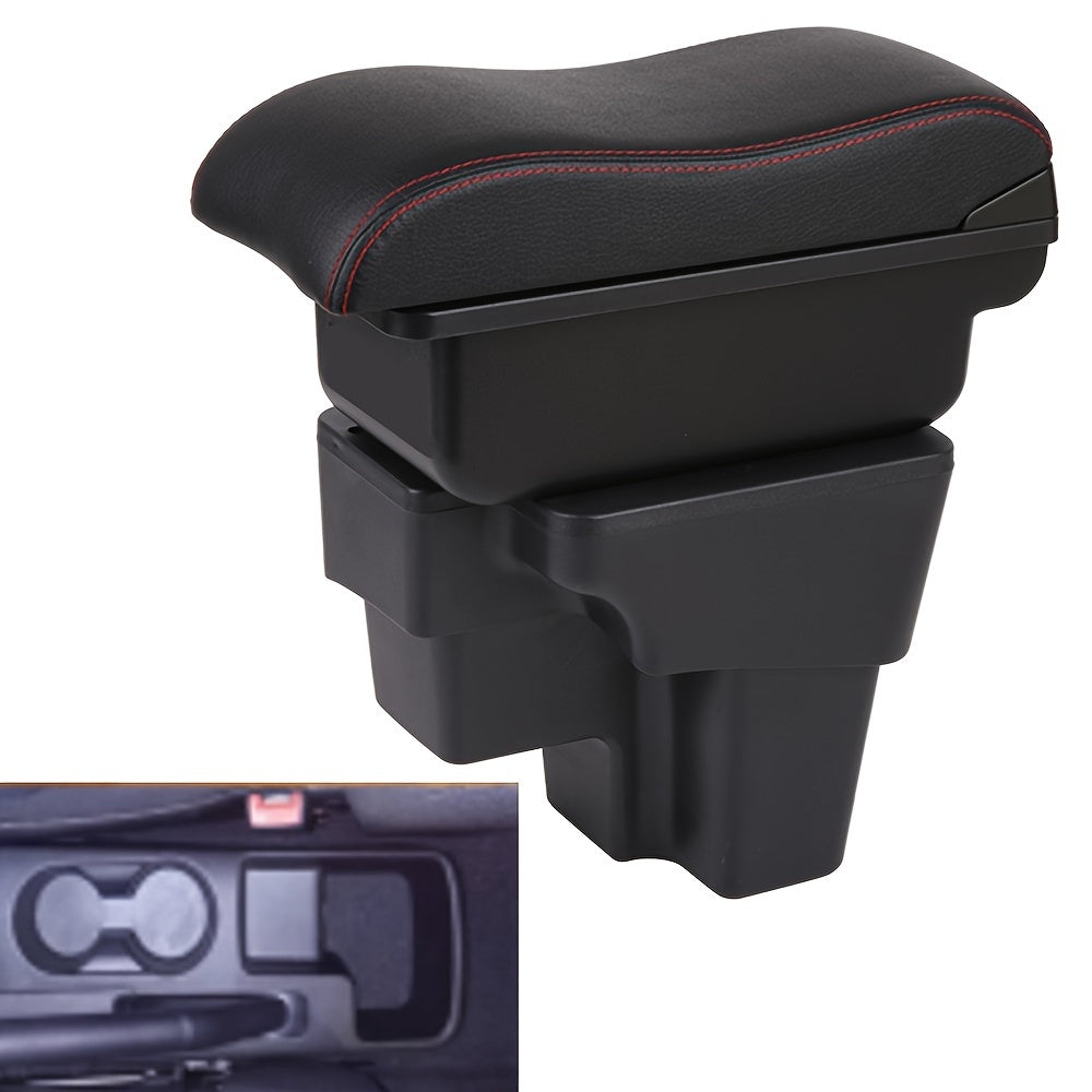 Car Interior Center Console Armrest Storage Organizer ABS No Drill