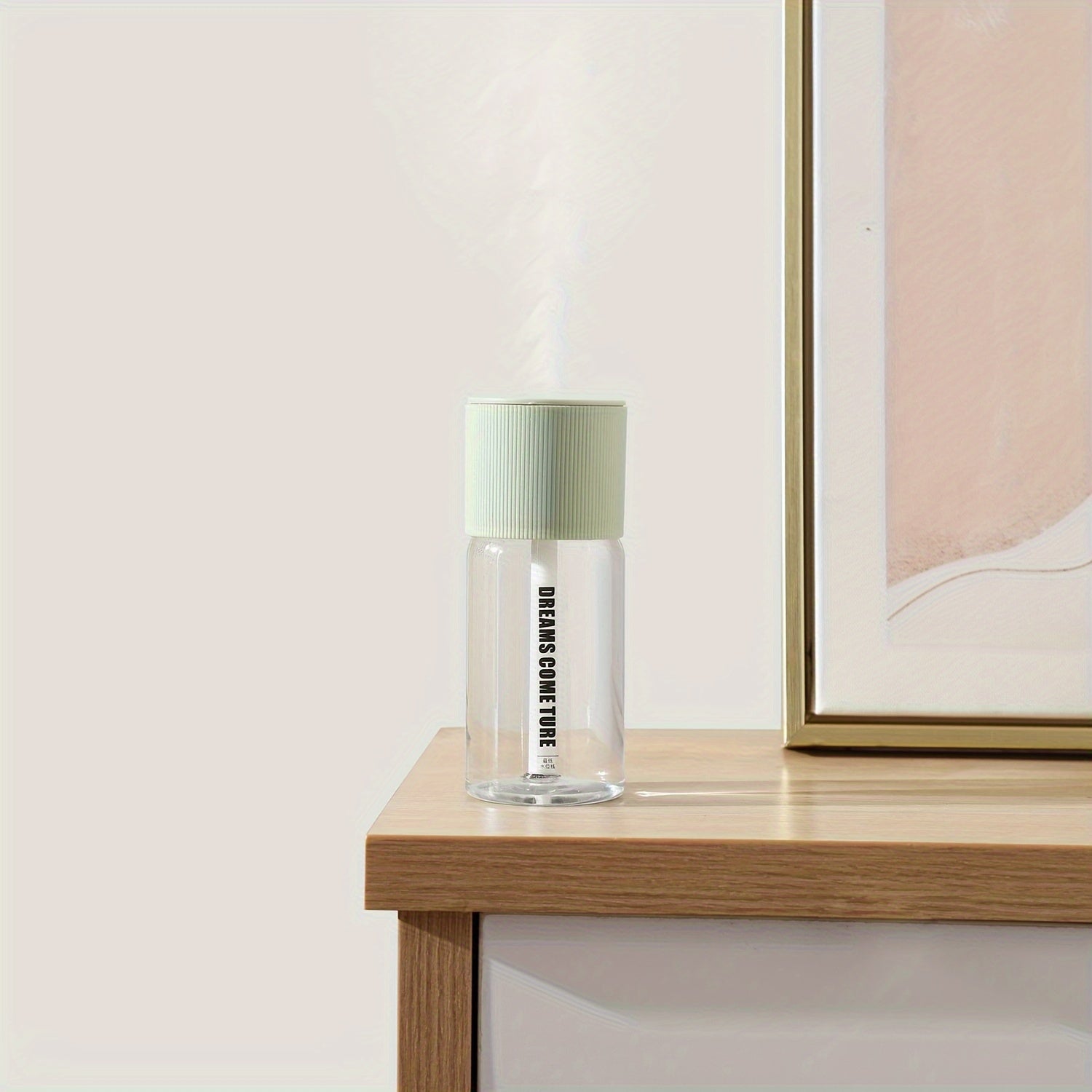 Portable USB Humidifier with Aromatherapy, Quiet, Large Mist, Auto Shut-Off