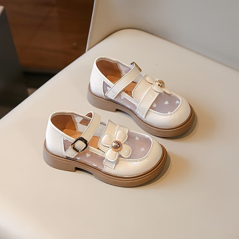 Girls' Breathable Lightweight PU Shoes Non-Slip Indoor Outdoor for Daily and Party Use