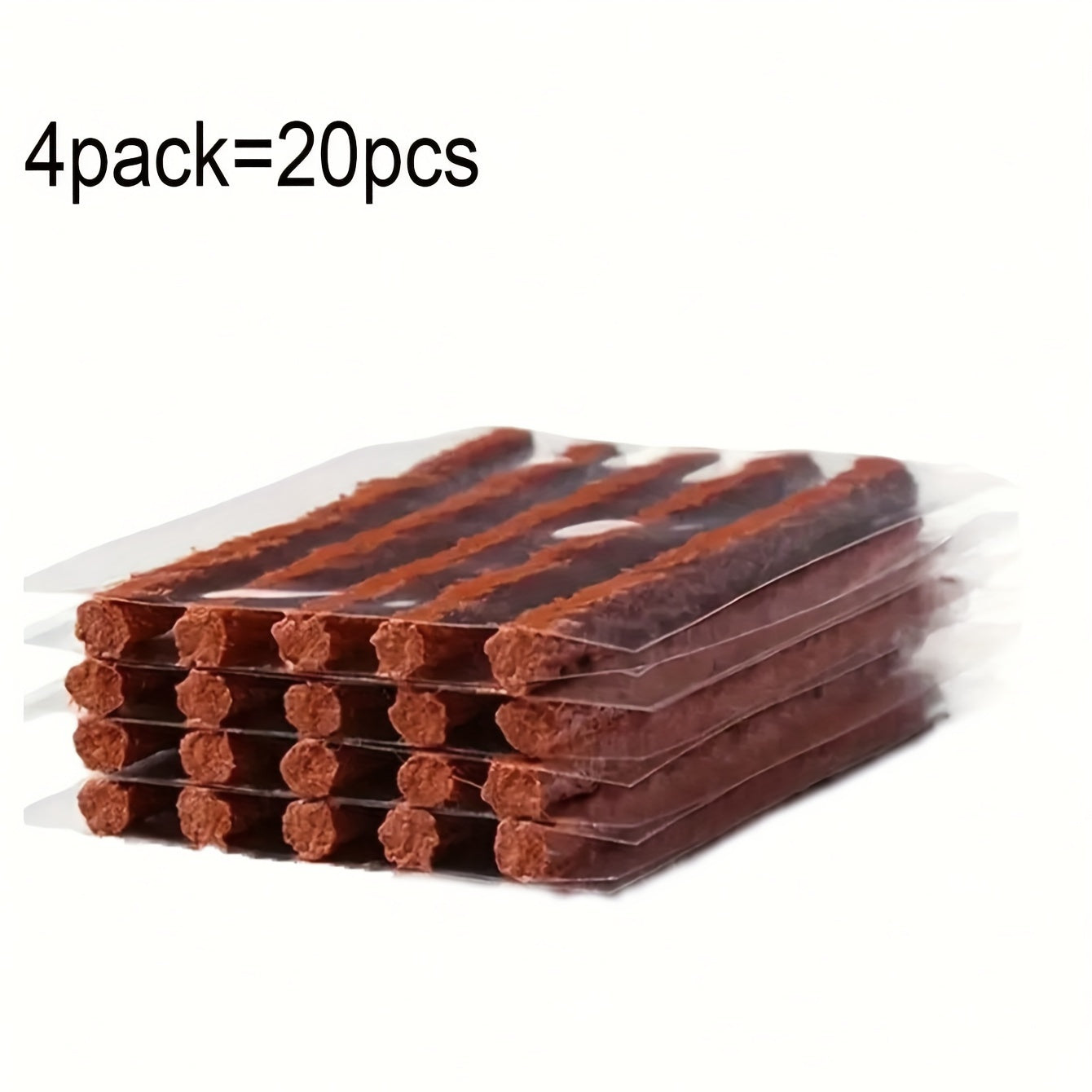 20-Pack Tire Repair Strips Rubber Car Motorcycle Puncture Repair Kit