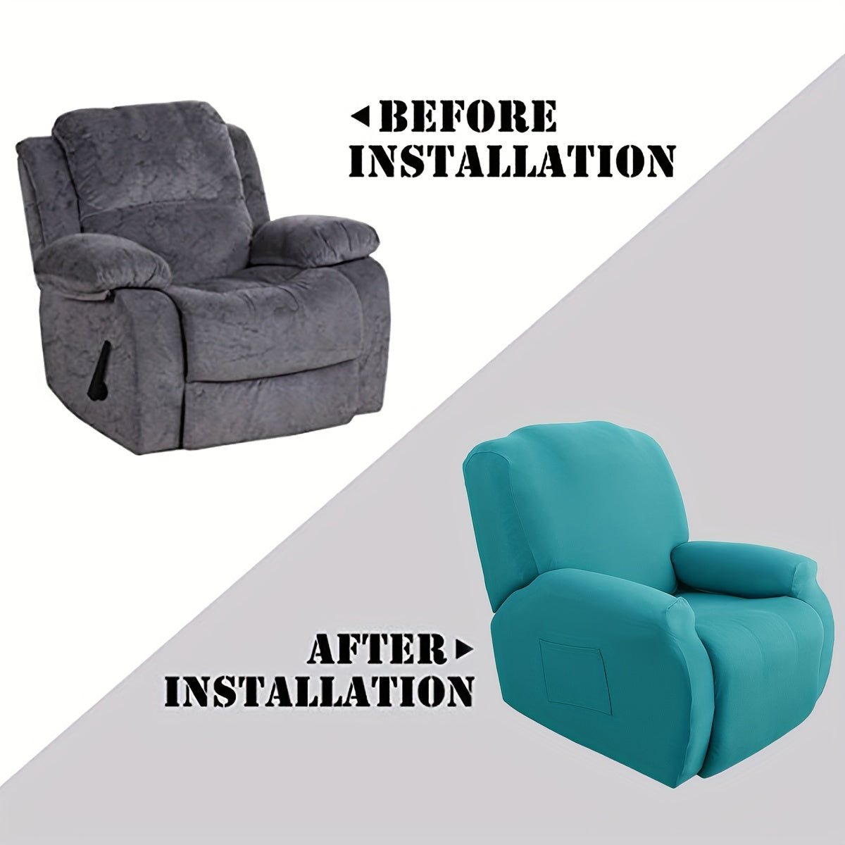 Chivas bir o'rindiqli divaningizni himoya qilish va uy dekorini yaxshilash uchun turli ranglarda 4 ta divan yostiq qopqog'i.