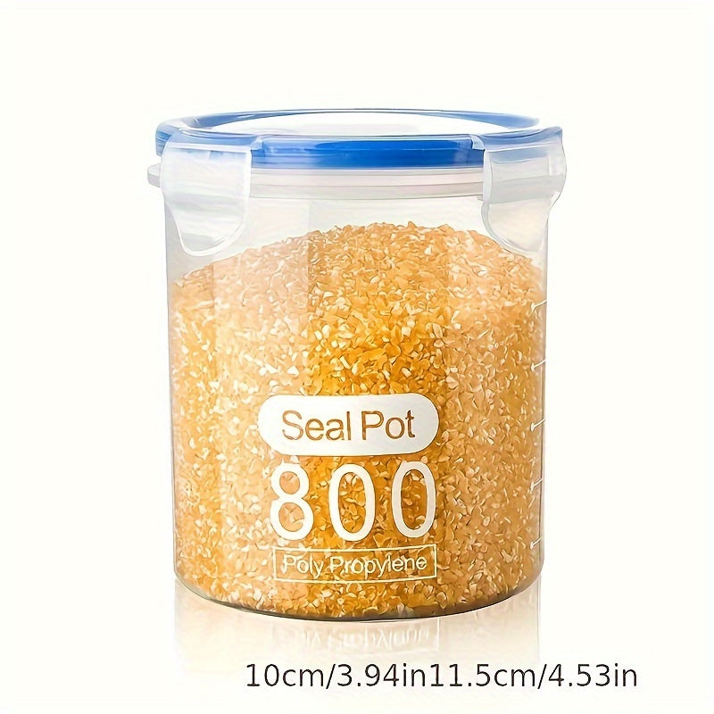 Juego de recipientes para almacenamiento de alimentos, frascos de plástico a prueba de fugas con tapas herméticas, organizador de cocina reutilizable
