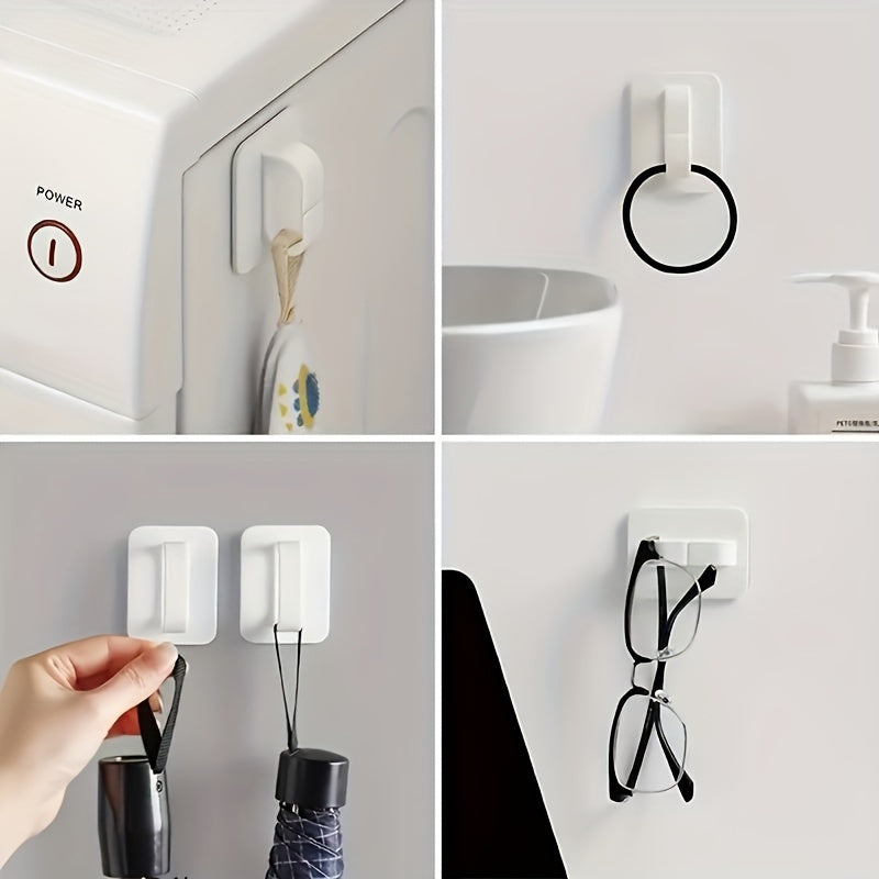 Bathroom Wall-Mounted Storage Hook Punch-Free Multifunctional Bathroom Organizer