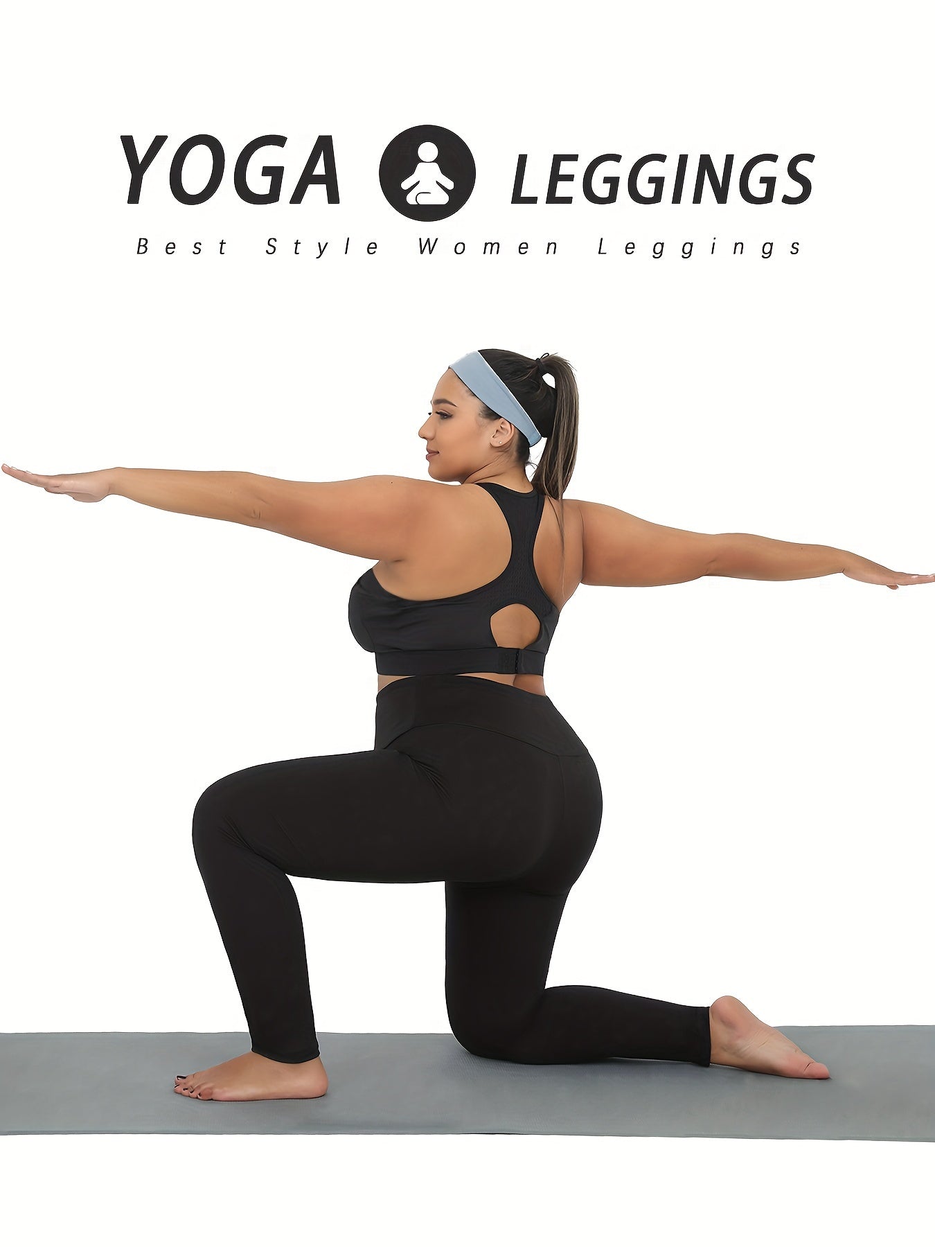 Plus Size High-Waisted Yoga Leggings for Women Soft Tummy Control Stretchy