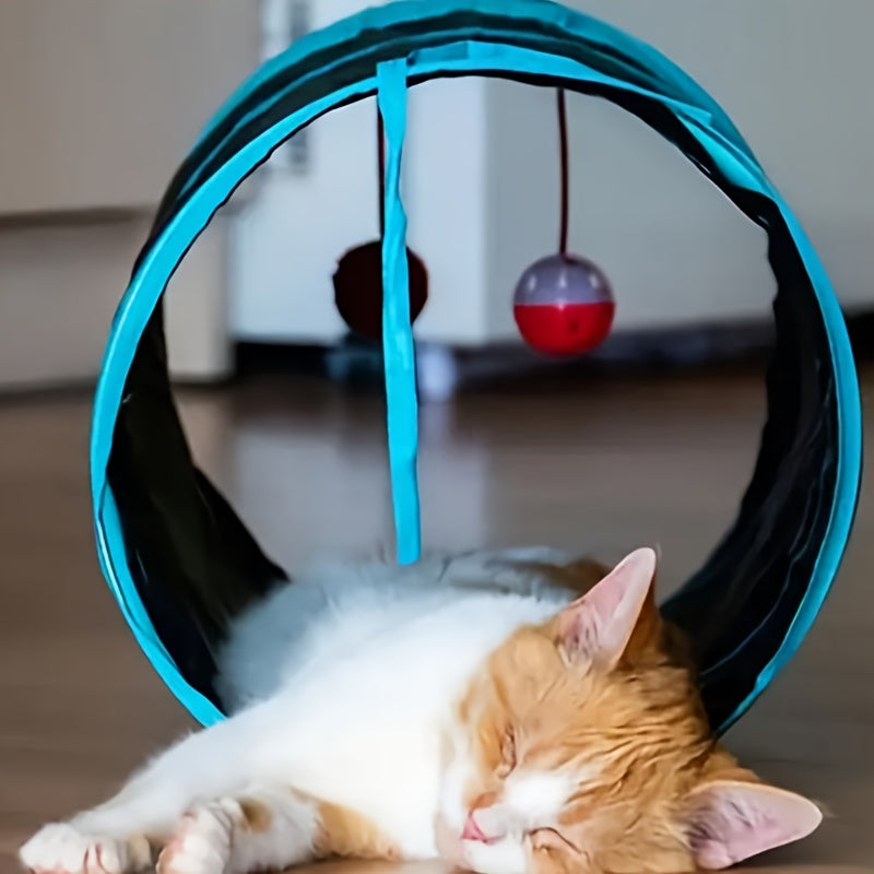 Pet Cat and Dog Tunnel Collapsible Foldable Interactive Toy for Training and Play