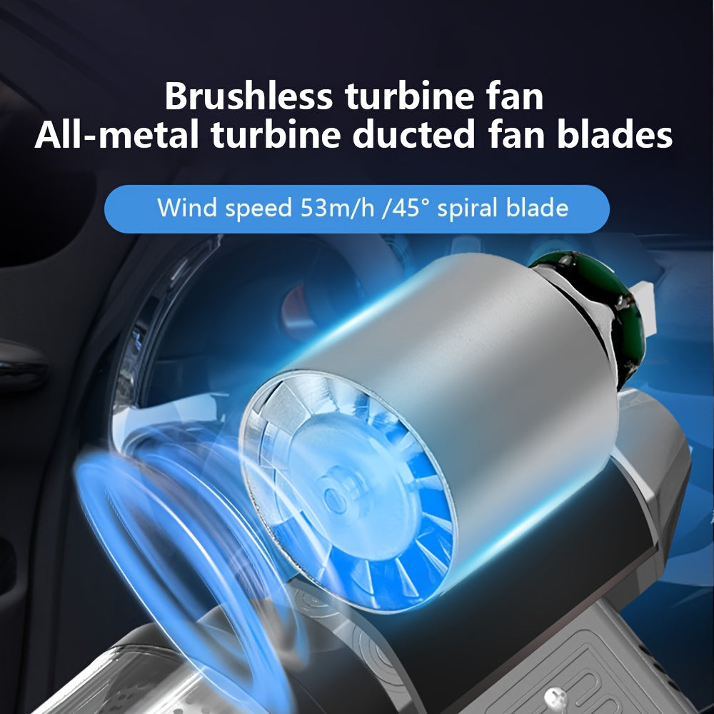 High-Speed Mini Turbo Jet Fan Handheld Vacuum Cleaner with 13 Million RPM Rechargeable Lithium Battery