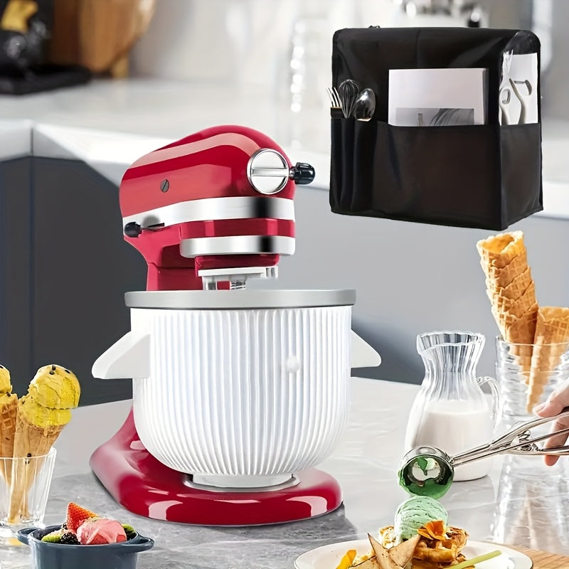 Qora PVC va Oxford mato Blender qopqog'i, suv o'tkazmaydigan chang o'tkazmaydigan, saqlash choʻntagi bilan