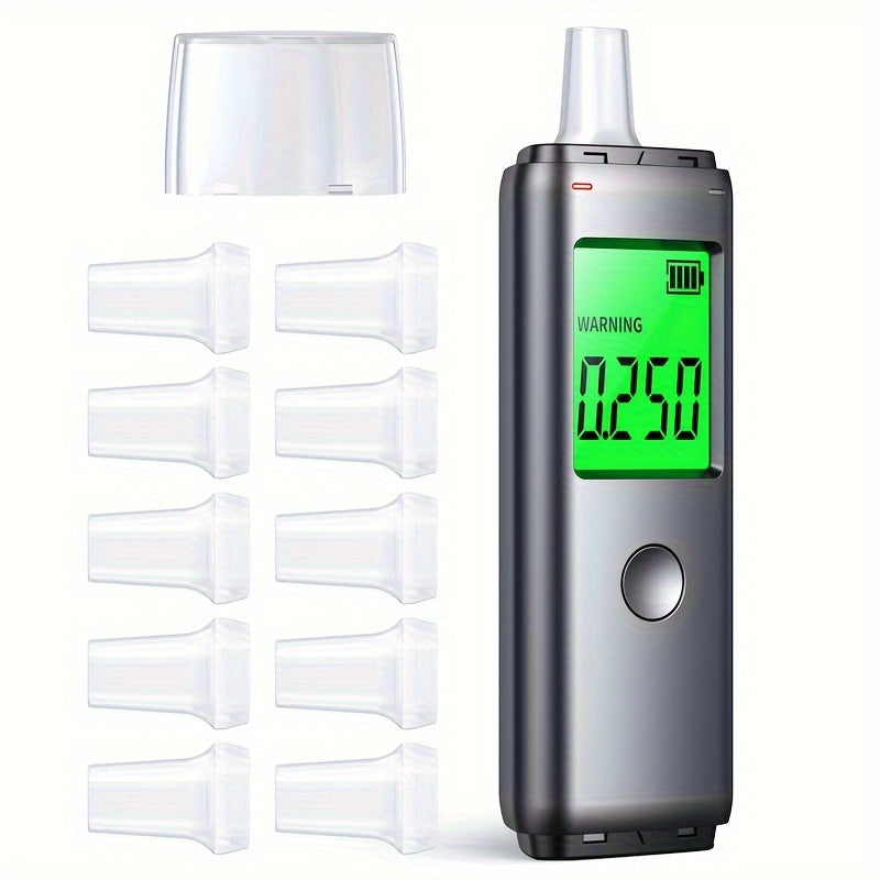 Portable USB Rechargeable Alcohol Tester with HD Screen and Dual Detection