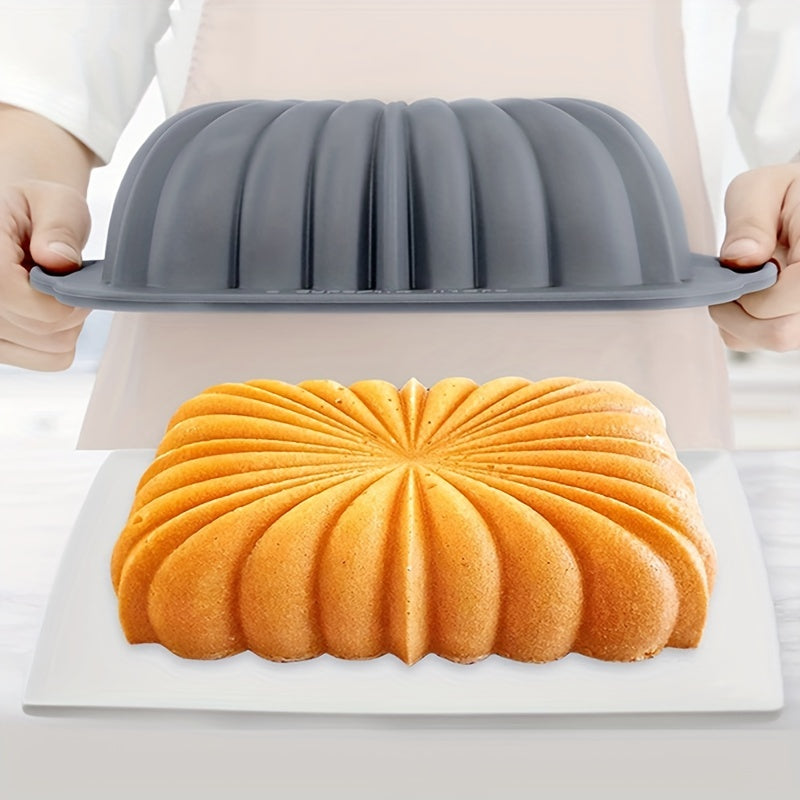 Rectangle Silicone Cake Pan 27.79cmx16.38cm Baking Mold for Oven Cooking