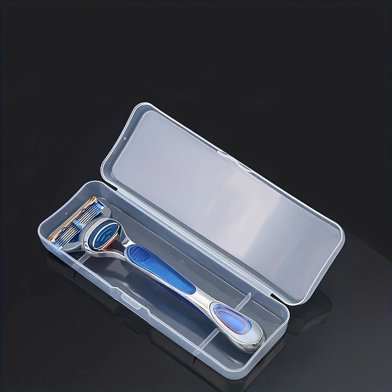 Travel Razor Storage Case Plastic Travel Razor Holder Blue White