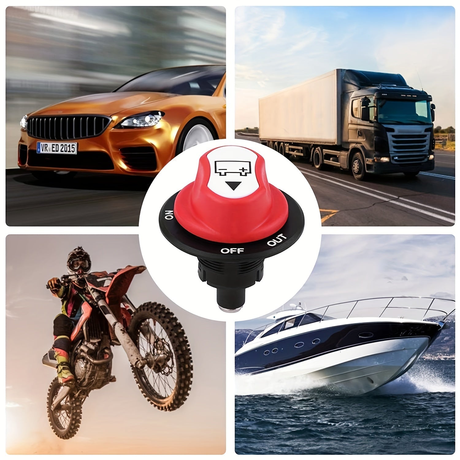 Marine Battery Isolator Switch Heavy Duty 50A 100A 200A Car Boat Ignition