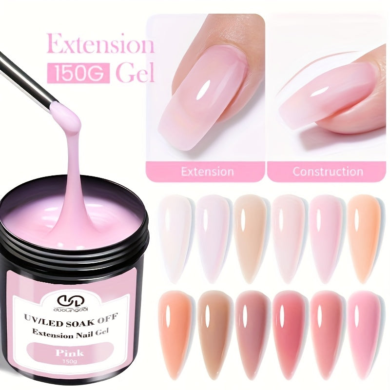 150g Tez quriydigan kamuflyaj akril gelni tirnoq uzaytirish uchun UV LED so'rib olish uchun, hidsiz