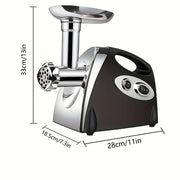 Electric meat grinder stainless steel 3 grinding plates sausage stuffer accessories EU plug