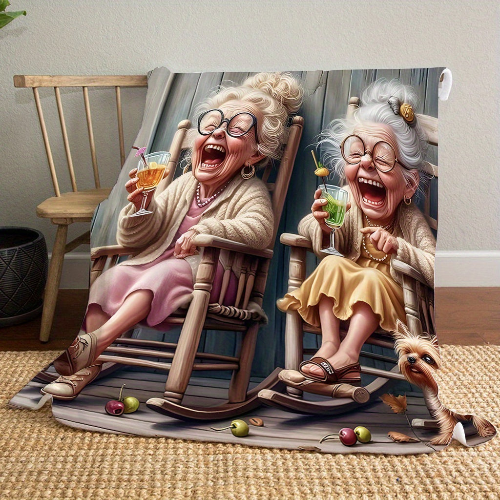 Soft Warm Flannel Throw Blanket for Couch Bed Travel Camping All Seasons