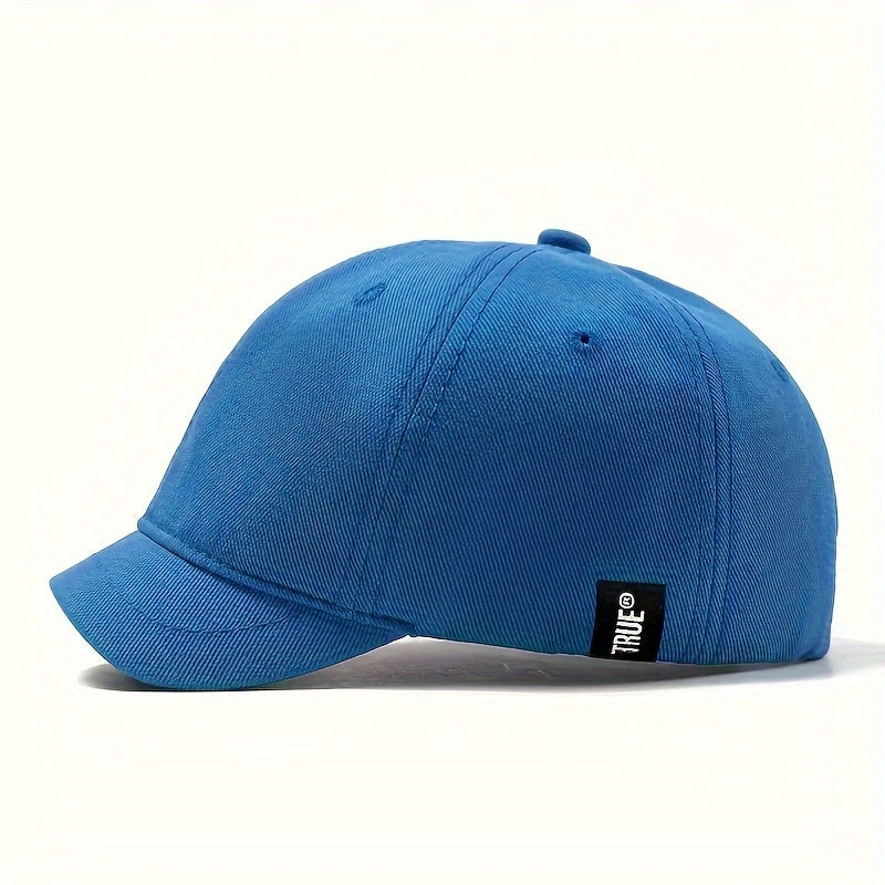 Men's Adjustable Baseball Cap with Hip-Hop Letter Patch Stretch Fit Polyester Street Style